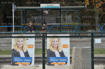 Gdańsk Brzeźno. Wybory samorządowe, plakaty wyborcze...