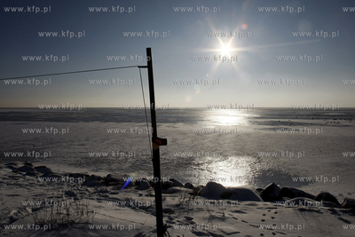 Kuznica. Port rybacki. 14.01.2010 fot. Krzysztof Mystkowski...