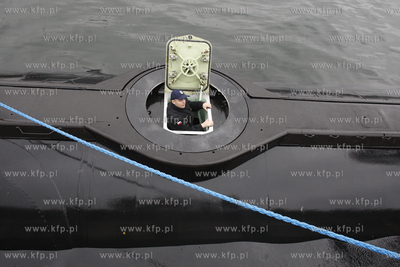 Gdynia Oksywie. Port Wojenny. Okret podwodny ORP Bielik...