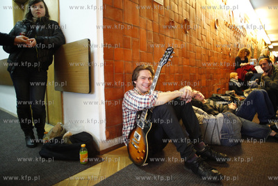 Gdansk. Budynek Not. Precasting do programu telewizji...