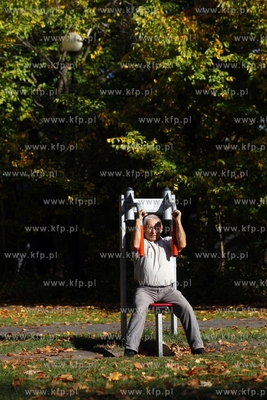 Sopot. Silownia w parku polnocnym.
14.10.2013
fot....