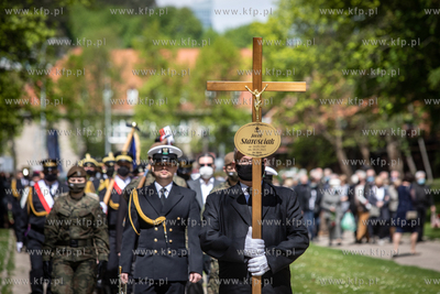 Cmentarz Srebrzysko. Pogrzeb pierwszego demokratycznie...