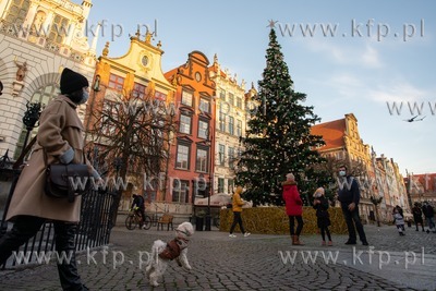 Gdańsk przygotowuje się do Świąt Bożego Narodzenia.Nz....