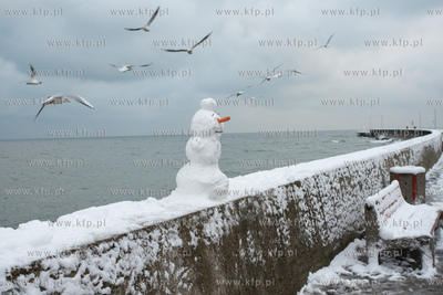 Zima na bulwarze nadmorskim w Gdyni. 19.11.2022 / fot....