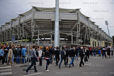 Gdynia. Stadion Miejski. Otwarty dla publicznosci trening...