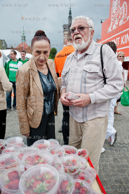Gdansk. Targ Weglowy. Inauguracja kampanii promujacej...