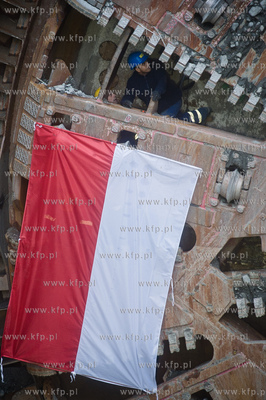 Gdansk. Powstajacy Wezel Marynaki Polskiej. Uroczystosc...