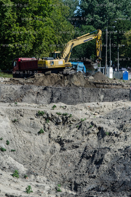 Gdansk. Teren budowy kompleksu handlowo-uslugowego...
