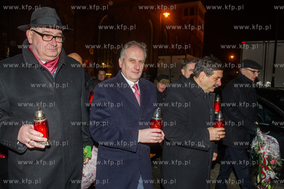 Gdansk. Kosciol sw. Brygidy. Obchody 45. rocznicy Grudnia...