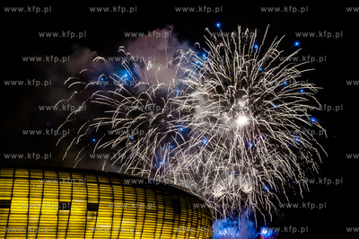 Teren Stadionu Energa Gdańsk. Miedzynarodowy pokaz...