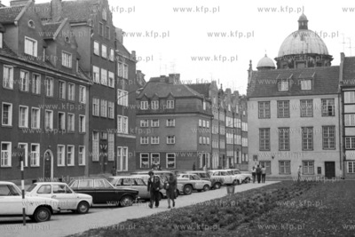 Ulica Świetego Ducha w Gdańsku. Po prawej Kaplica...