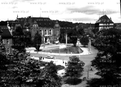 Widok na skrzyżowanie Huciska z Wałami Jagiellońskimi...