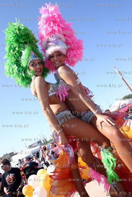 Skwer Kosciuszki Gdynia. Tancerki z zespolu X-Ray z...