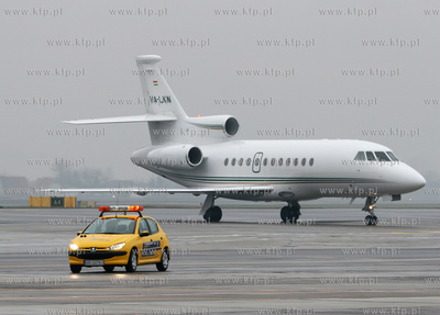 Gdansk, Rebiechowo Nz. Dassault Falcon 900EX 
06.12.2008
fot.Sebastian...