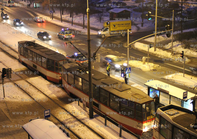 Gdansk, Siedlce. Awaria tramwajow na Kartuskiej.
23.01.2010.
fot....