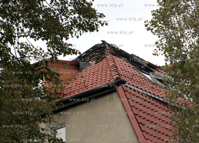 Sopot. W nocy 12.10.2010 wybuchl pozar na poddaszu...