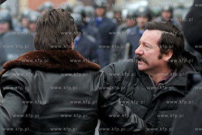 Plan zdjeciowy filmu Walesa w rezyserii Andrzeja Wajdy...