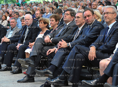 Sopot Opera Lesna. Prezydent Bronislaw Komorowski uczestniczyl...