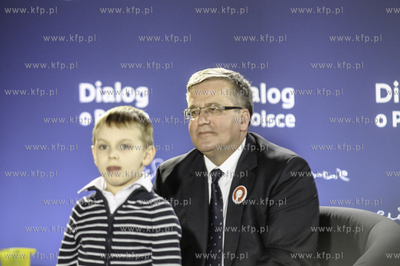 Zamek Gniew. Spotkanie Prezydenta Bronislawa Komorowskiego...