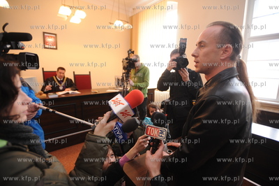 Adam Darski - wokalista, lider metalowej grupy BEHEMOT...