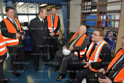Terminal DCT w Gdansku. Prezydent Lech Walesa, z Prezydentem...