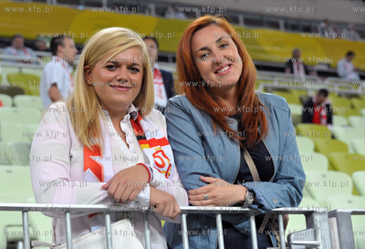 Gdansk. Stadion pilkarski PGE Arena. Mecz towarzyski...