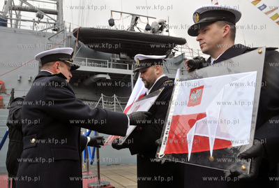 Port Wojenny w Gdyni Oksywie.Uroczystosc przekazania...