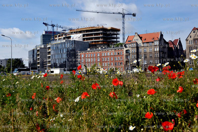 Gdansk. Tereny bylej Stoczni Gdanskiej tzw. Mlode Miasto....