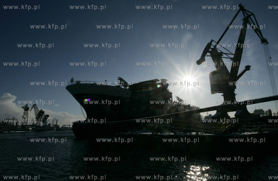 Stocznia Gdanska. Nz statek Geo Celtic przeznaczonym...