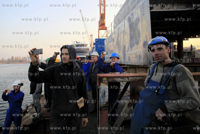 Gdansk. Remontowa Shipbuilding. Uroczyste wodowanie...