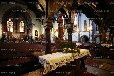 Sopot. Wnetrze kosciola garnizonowego sw. Jerzego przy...