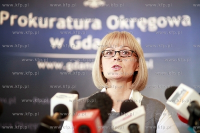 Gdansk. Prokuratura Okregowa.Konferencja prasowa, na...
