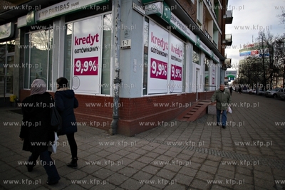 Gdansk. Bank BNP Paribas przy ul. Rajskiej.
29.02.2012
fot....