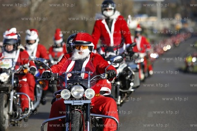 Gdansk. XIII edycja parady Mikolaje na Motocyklach....
