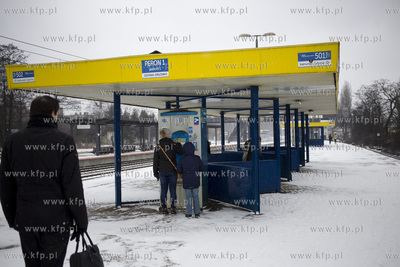 Peron kolejki SKM Gdynia Orłowo. 07.02.2017 fot. Krzysztof...