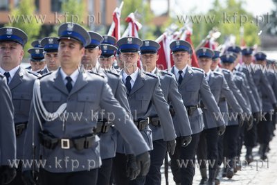 Uroczystości Święta Policji na placu przed Muzeum...