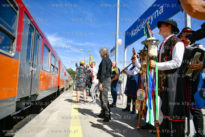 Kościerzyna. XXV Światowy Zjazd Kaszubów. Przyjazd...