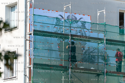 Gdańsk. Podwale Staromiejskie. Początek prac przy...