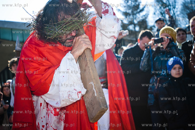 Wielki Piatek. Misterium Meki Panskiej na ulicach Gdanska....