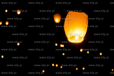 Pruszcz Gdanskich. Pierwsza edycja Festiwalu Swiatla.
Nz...