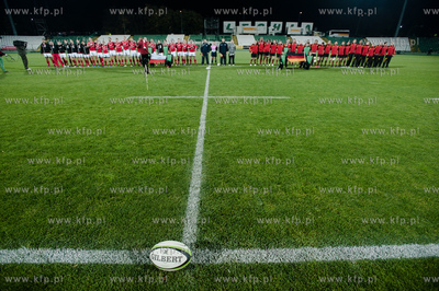 Gdansk. Stadion Miejski przy ul. Traugutta. Mecz rugby...
