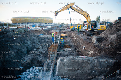 Gdansk. Zmiana w organizacji ruchu na budowie wezla...