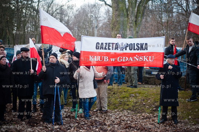 Gdansk. Cmentarz Garnizonowy przy ul. Gielguda. Apel...