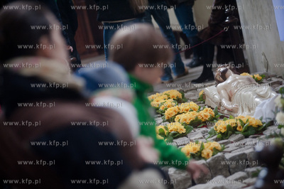 Gdansk.Swieta Wielkanocne w kosciele Sw. Mikolaja....