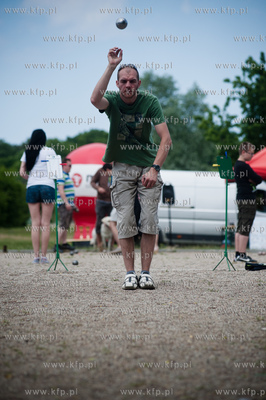 Gdansk. Bulodrom w Parku Reagana. Turniej petanque...