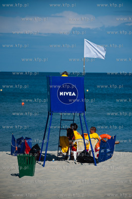 Gdynia. Plaza Miejska na kapielisku ktorej zniesiono...