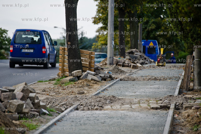 Gdansk. Remont chodnika przy ulicy Ludwika Beethowena.
02.10.2014
fot....