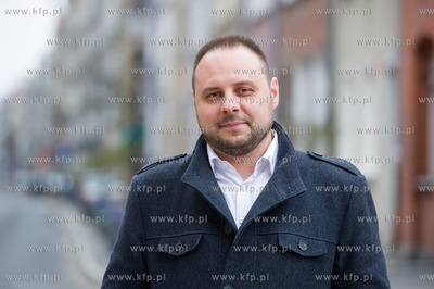 Gdansk. Plac T. Polaka. Briefing prasowy poprzedzajacy...