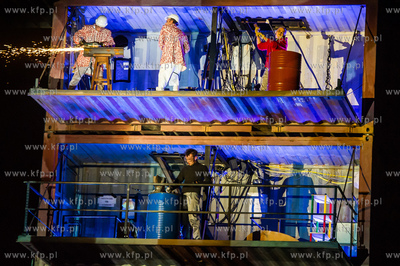 Gdansk. Plac Zebran Ludowych. XIX Miedzynarodowy Festiwal...