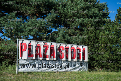 Gdansk. Letni wypoczynek na plazy miejskiej Stogi....